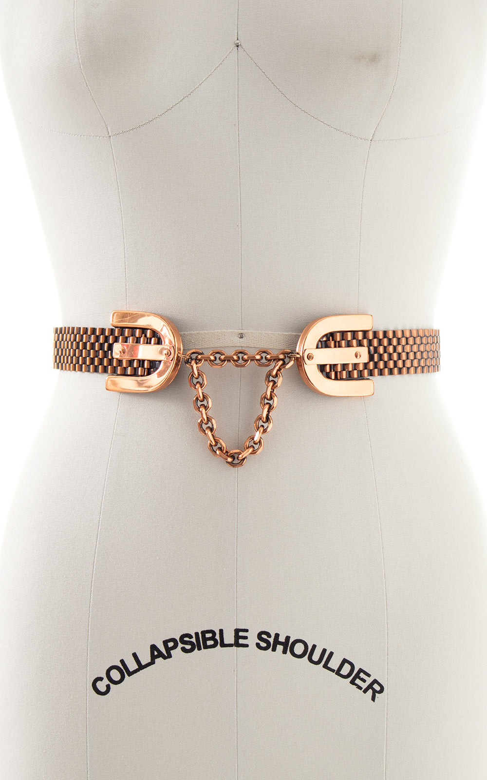 1950s Renoir Copper Chain Cinch Belt | small/medium