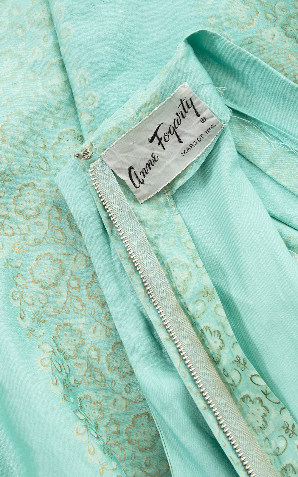 1950s Anne Fogarty Floral Mint Sundress BirthdayLifeVintage