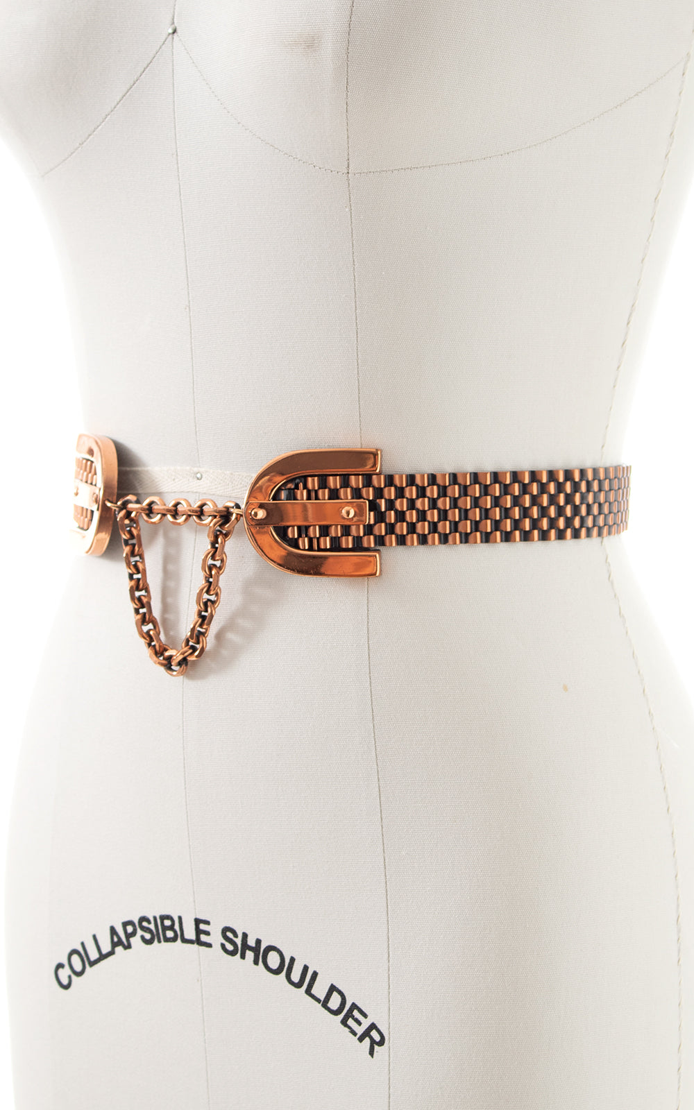 1950s Renoir Copper Chain Cinch Belt | small/medium