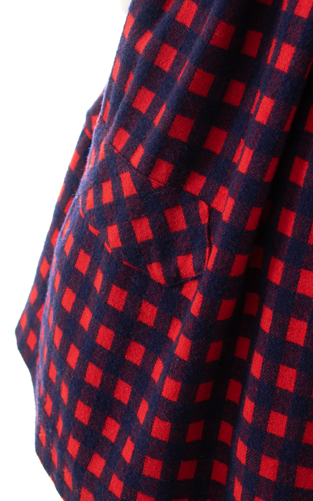 1950s Checkered Wool Dress | small/medium