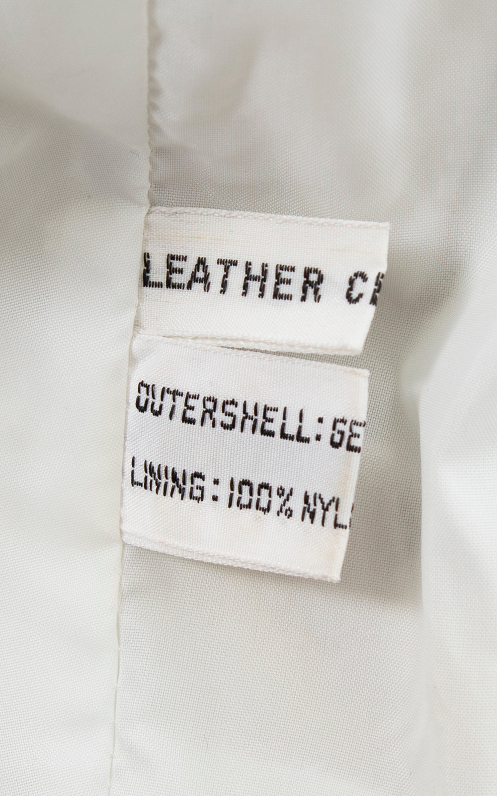 1980s Ruffled White Leather Cropped Jacket | small/medium