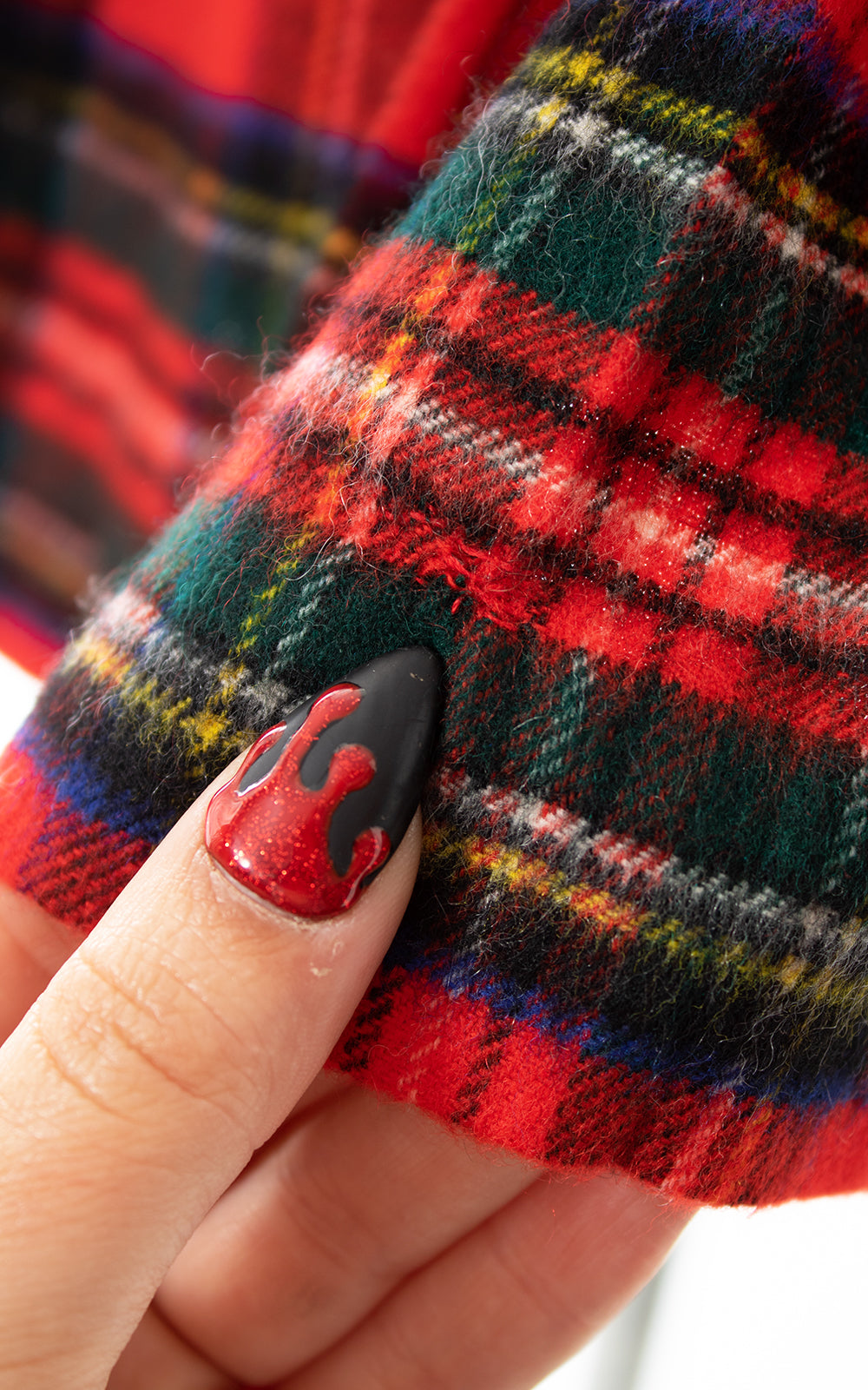 1980s Cashmere Wool Tartan Pleated Skirt BirthdayLifeVintage