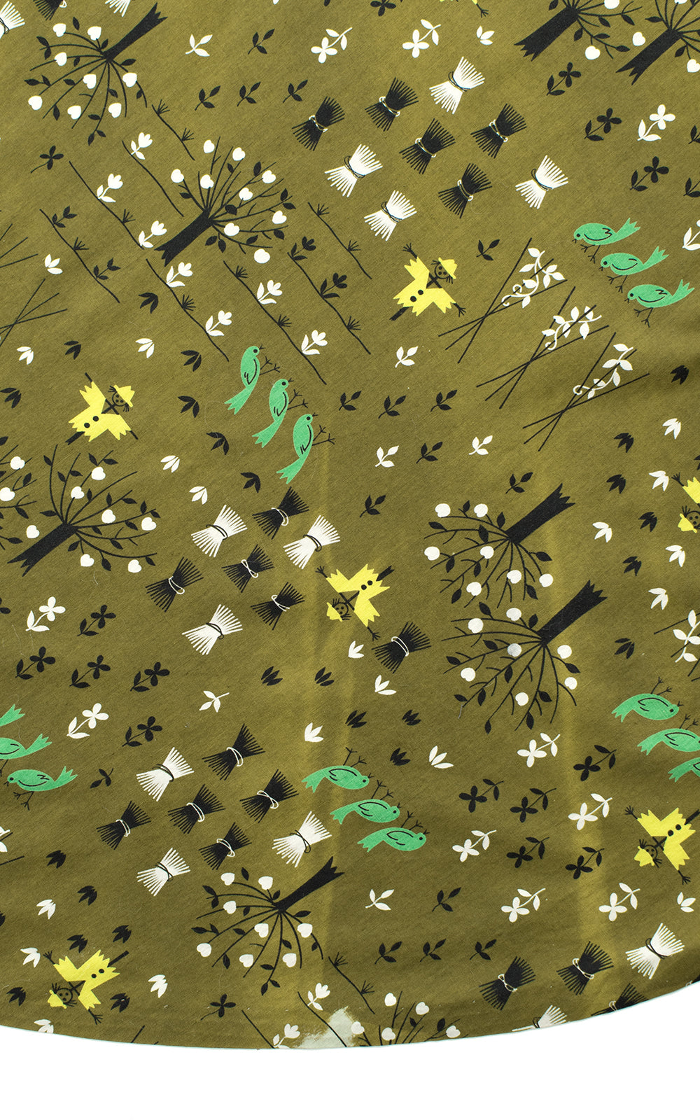 1950s Scarecrow Novelty Print Circle Skirt BirthdayLifeVintage