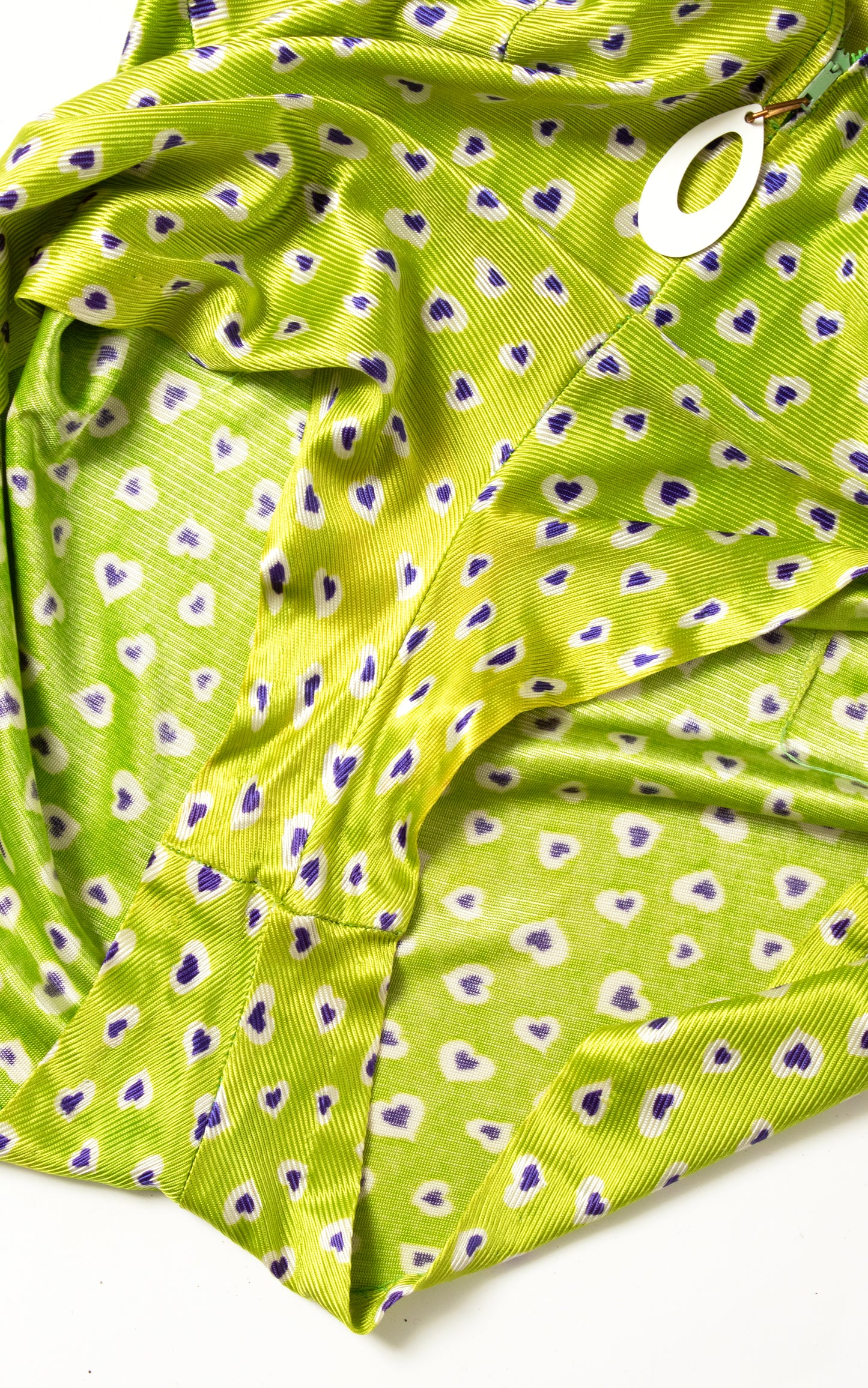 1960s Heart Print Romper & Skirt Set | x-small/small