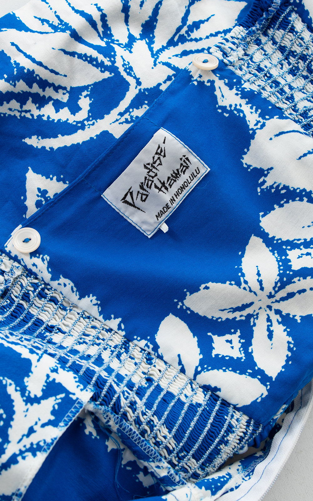 1960s Paradise Hawaii Floral Smocked Romper | x-small/small