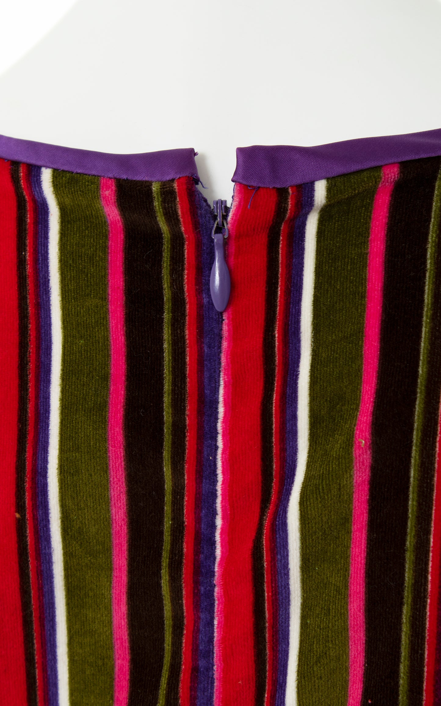 Vintage 1960s 60s 1970s 70s Striped Velvet Wide Leg Palazzo Jumpsuit | medium/large | Birthday Life Vintage
