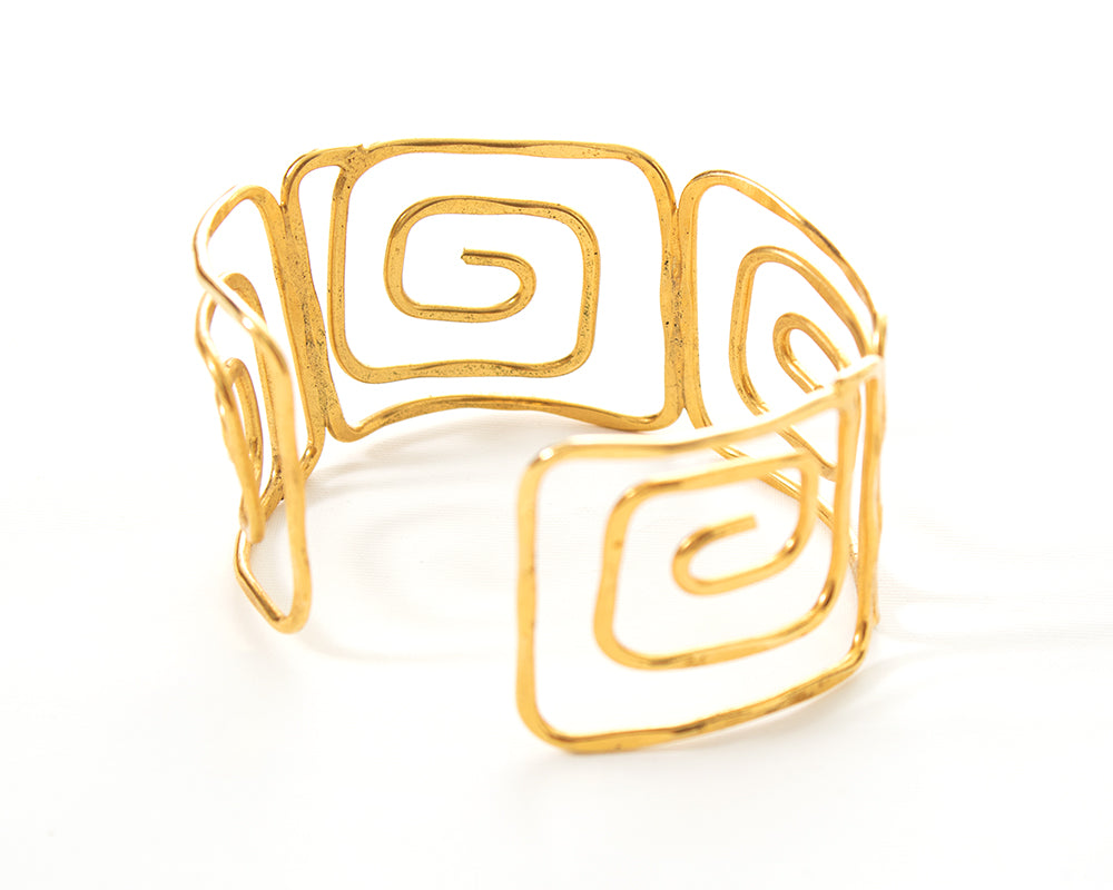 1970s Grecian Cuff Bracelet