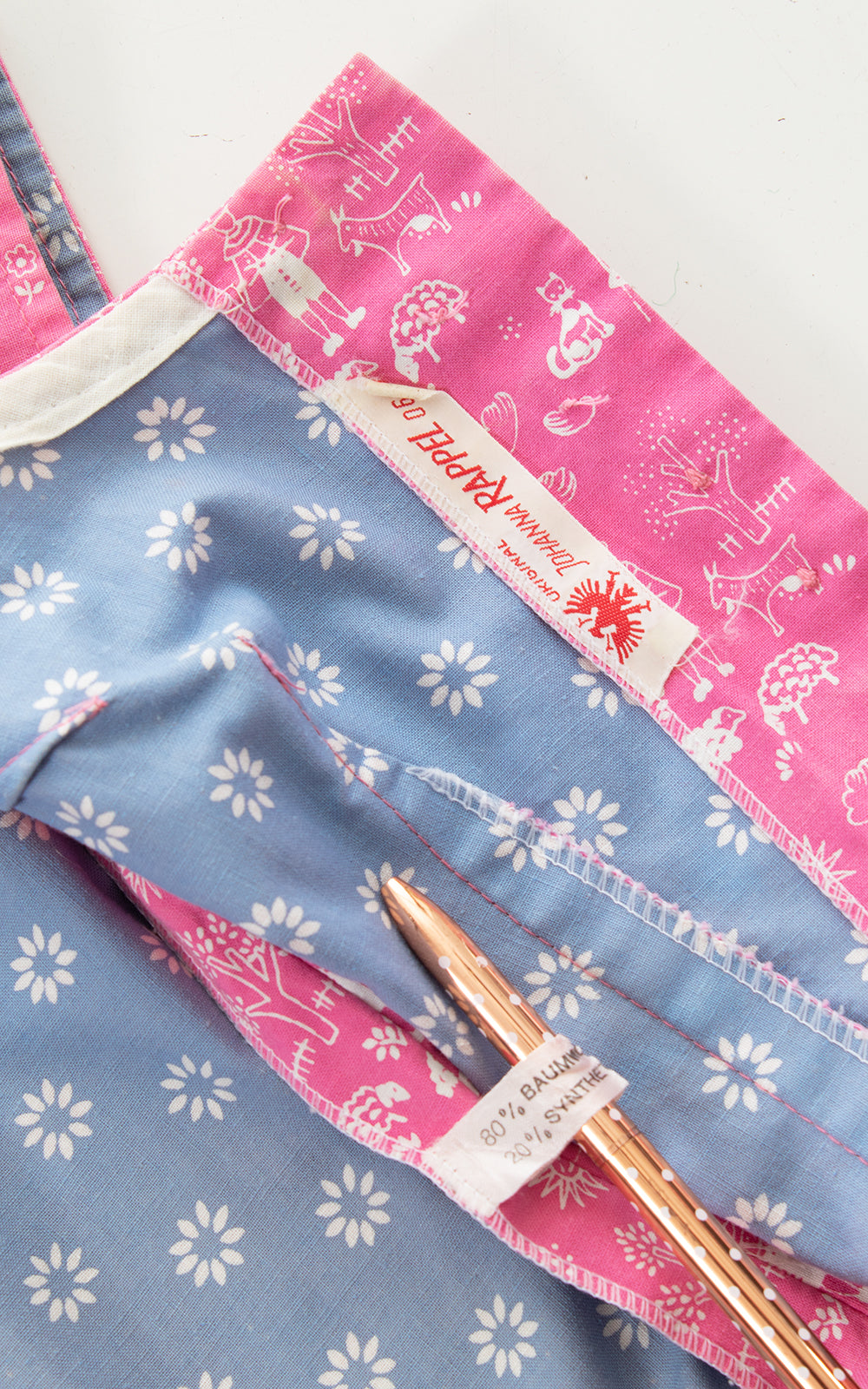 1960s Farm Cat Novelty Print Dirndl Dress | x-small