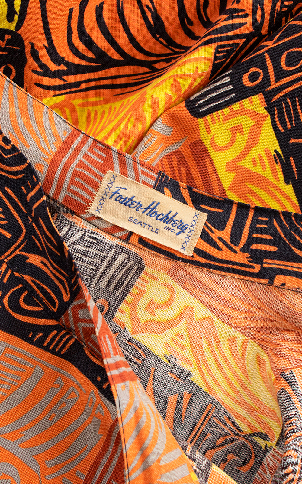 BLV x DEANNA || 1950s Block Print Style Circle Skirt | x-small