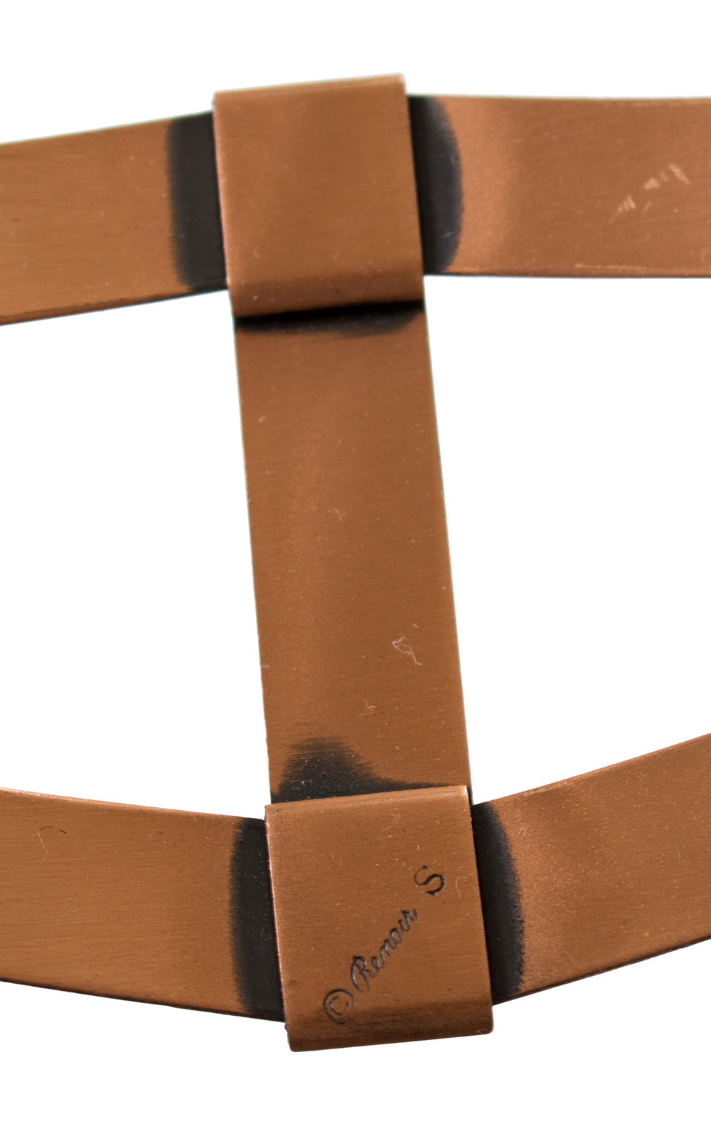 1950s Renoir Geometric Copper Cinch Belt