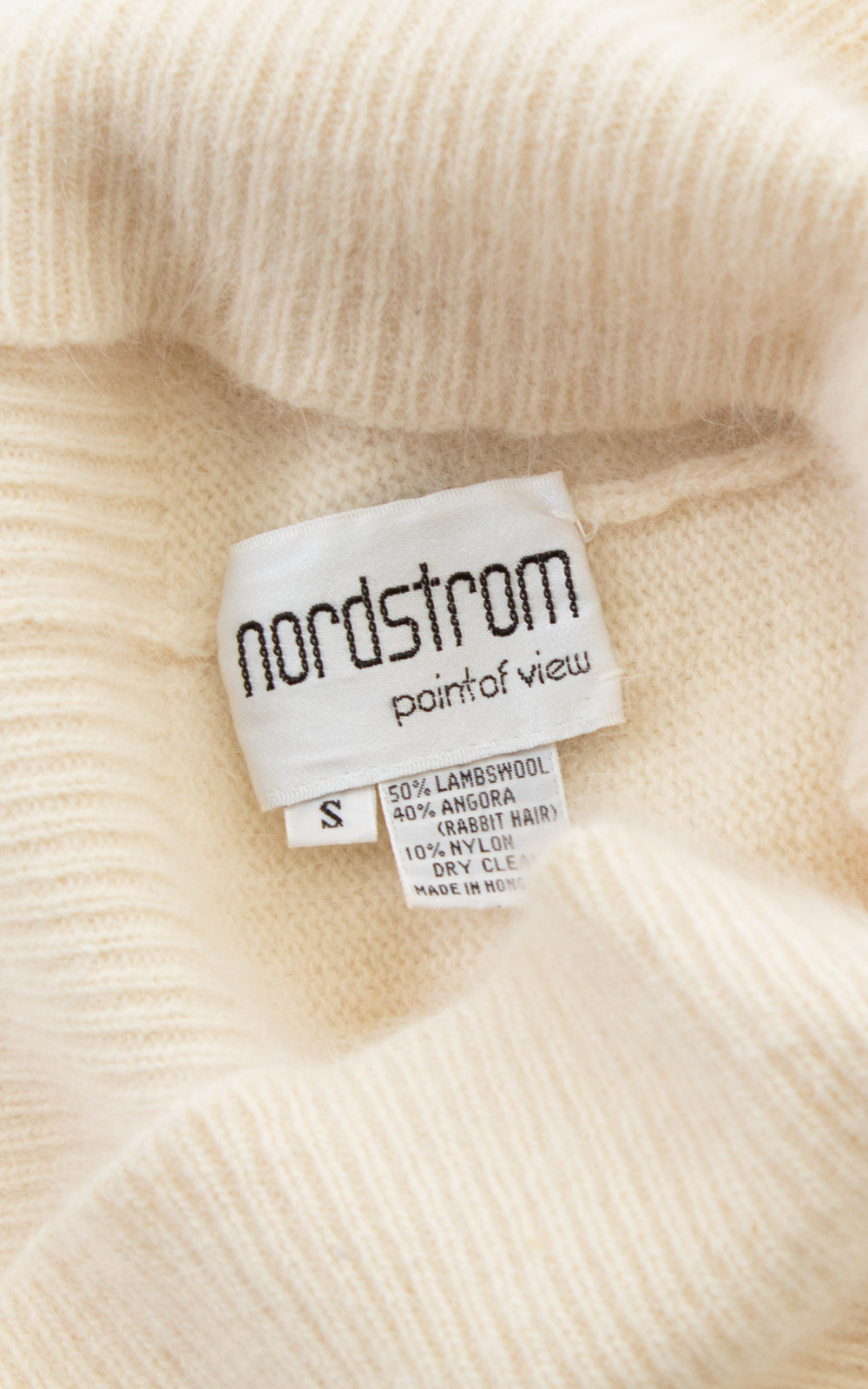 1980s Beaded Puff Sleeve Wool Angora Knit Sweater