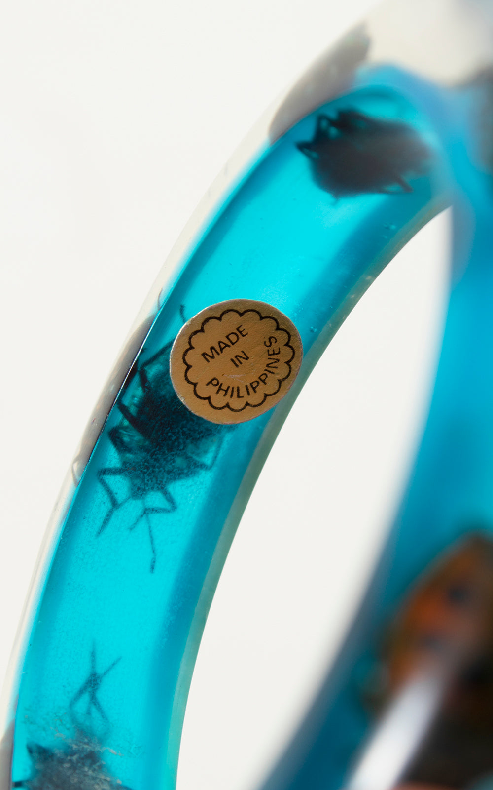 1960s 1970s Beetles Lucite Bangles (set of 2)
