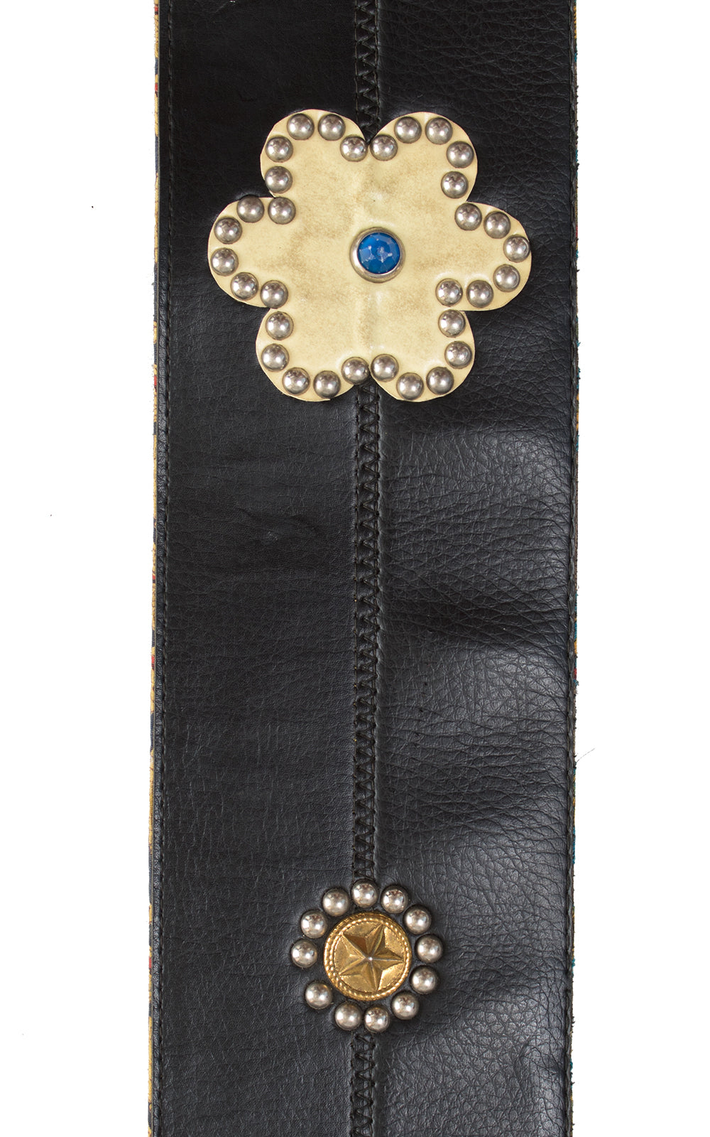 1960s Studded Vinyl Extra-Wide Motorcycle Belt