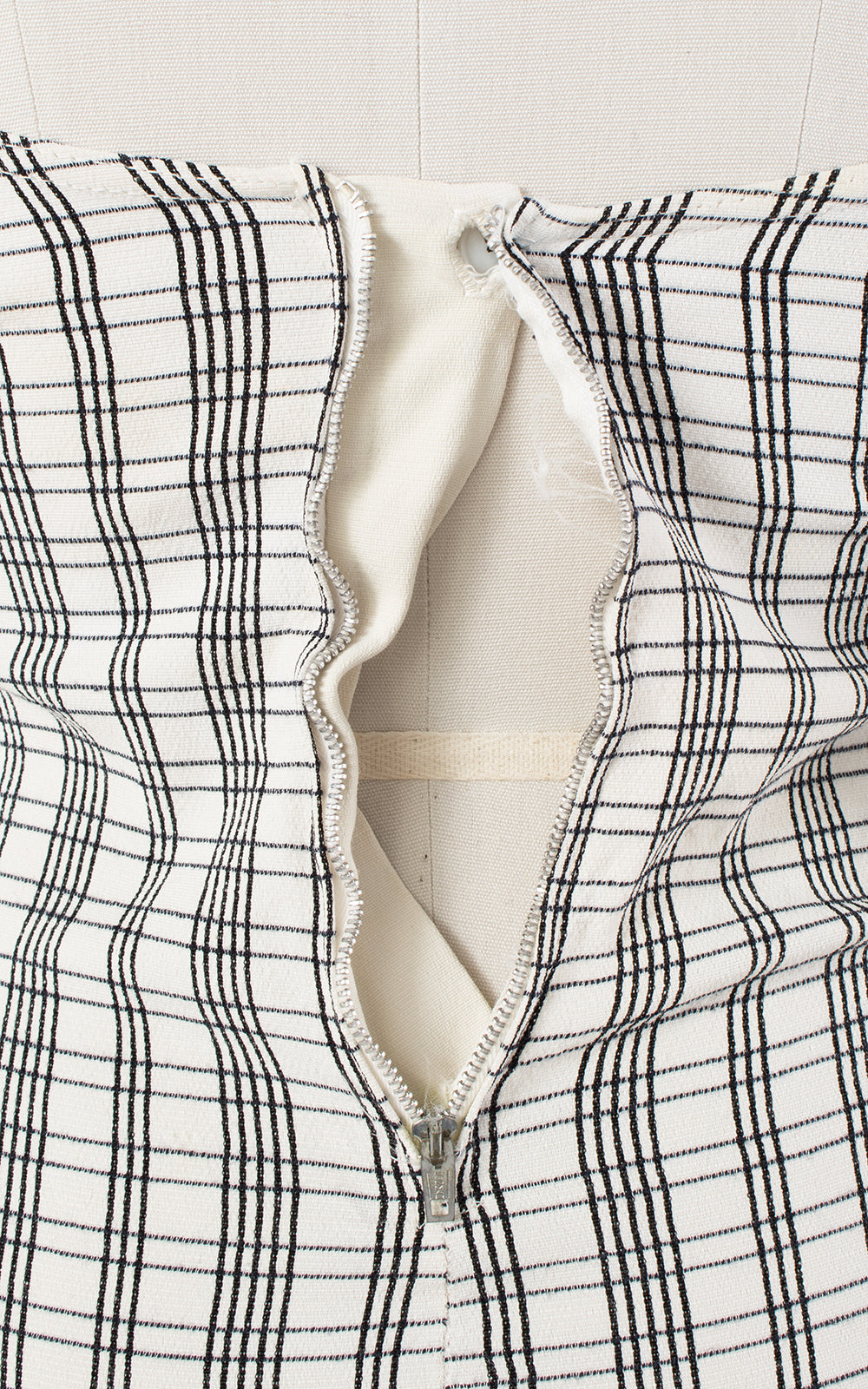 1950s Plaid Bow Swimsuit | x-small/small