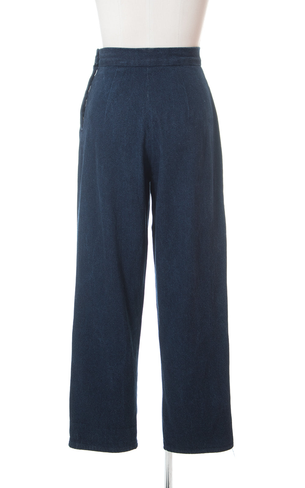 1950s Style High Waisted Denim Jeans