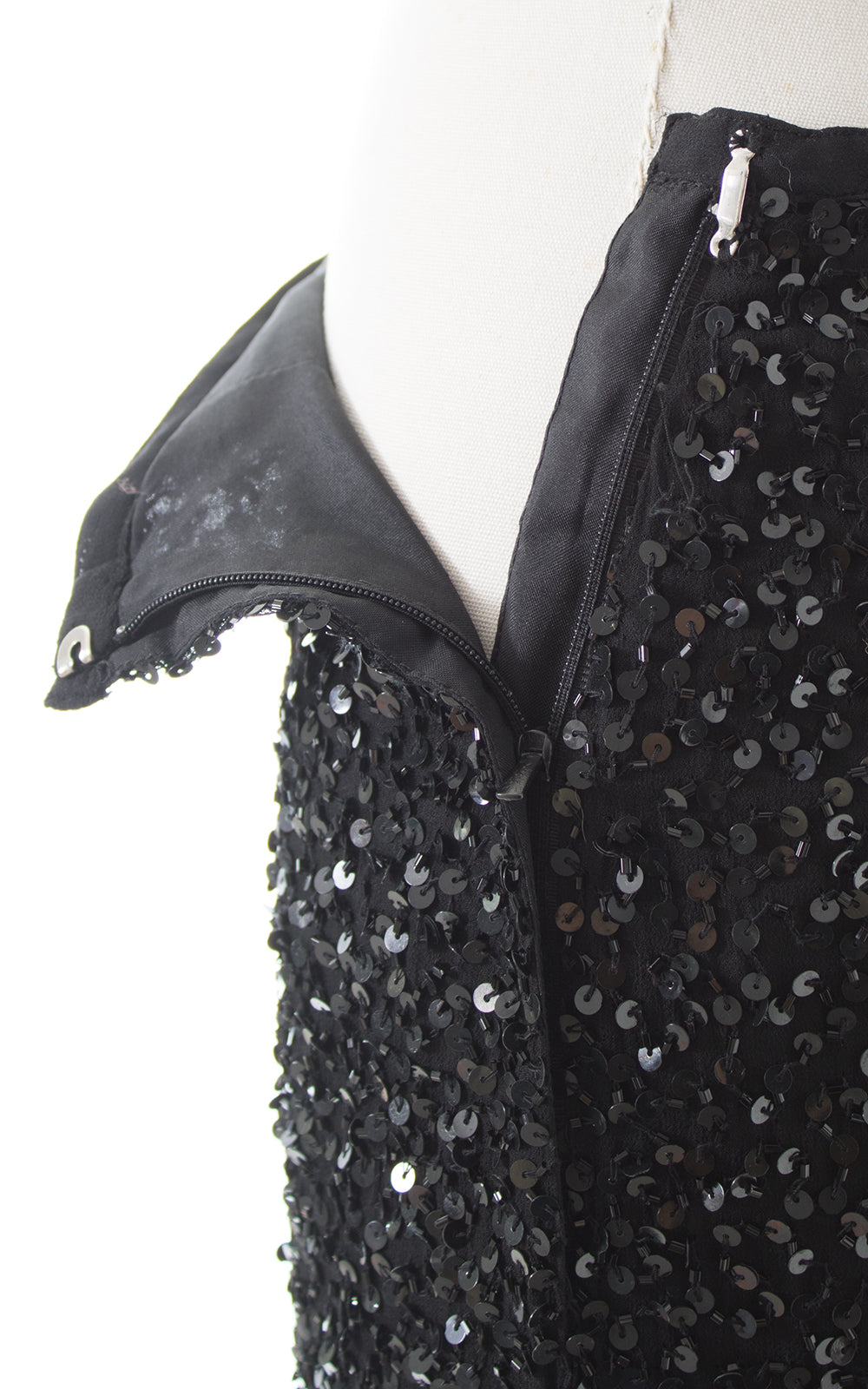 1980s Adrianna Papell Sequin Silk Chiffon Pants BirthdayLifeVintage