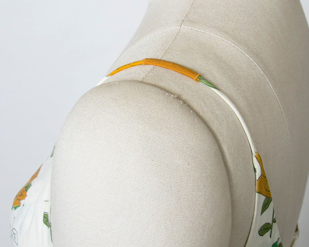 1950s Illustrated Rose Print Cotton Sundress | small