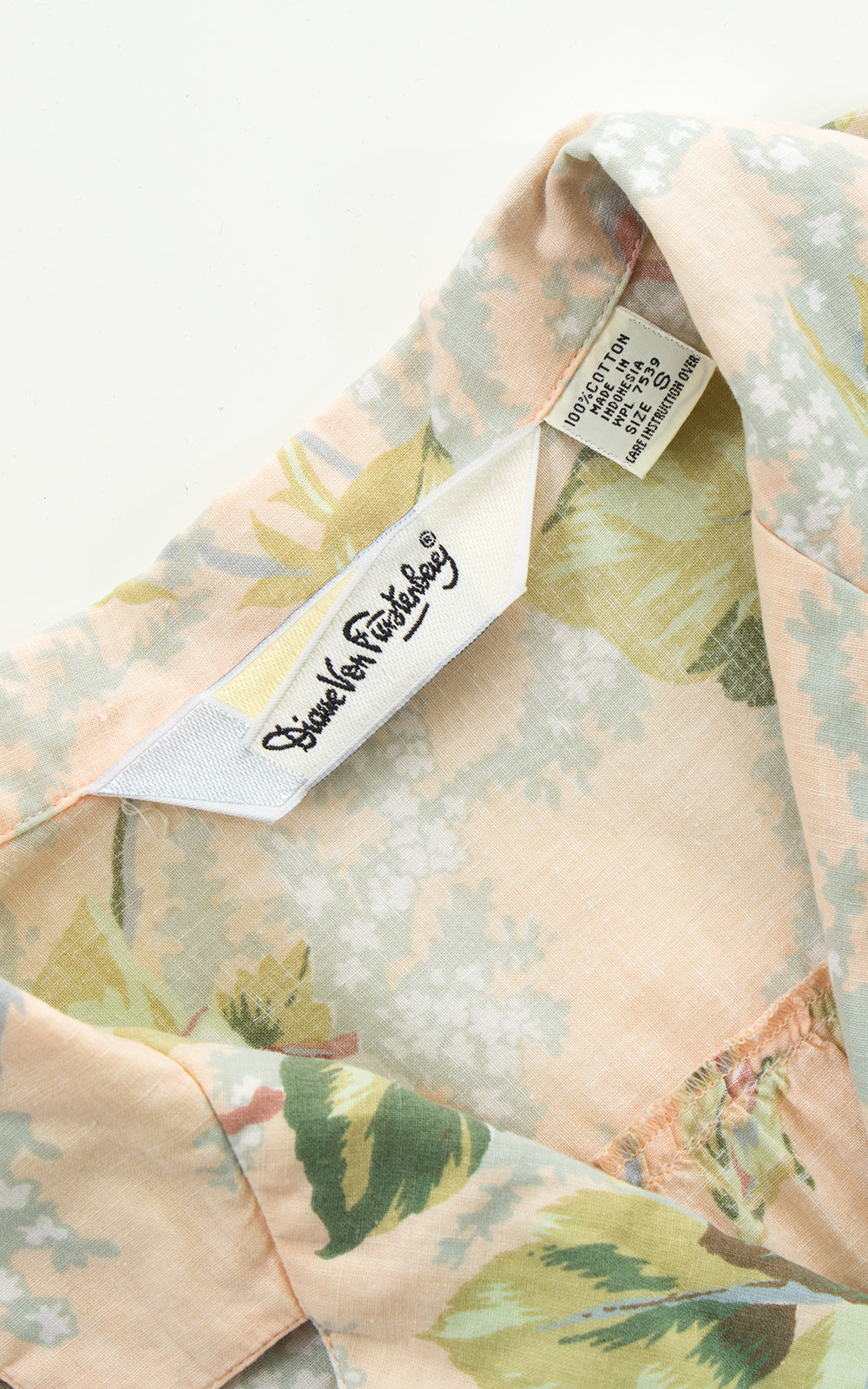 1980s Diane von Furstenberg Rose Cotton Jumpsuit BirthdayLifeVintage