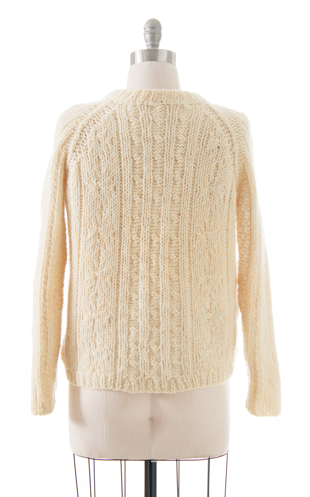 1980s Cable Knit Wool Sweater
