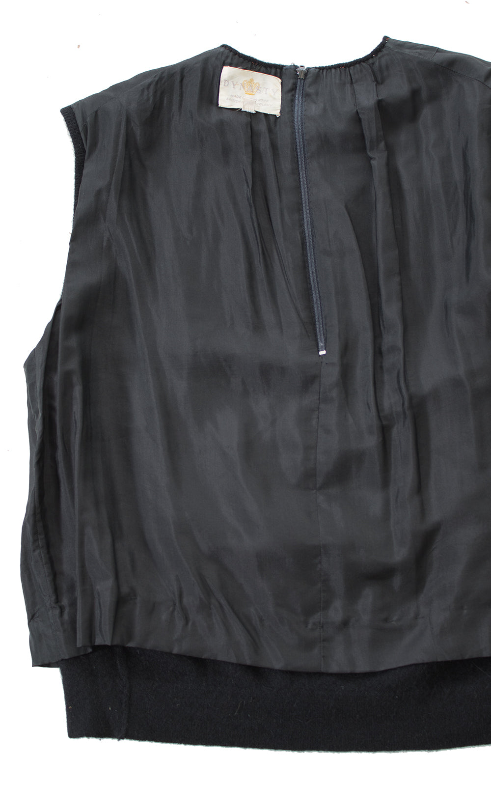 1960s Beaded Knit Wool Sweater Top