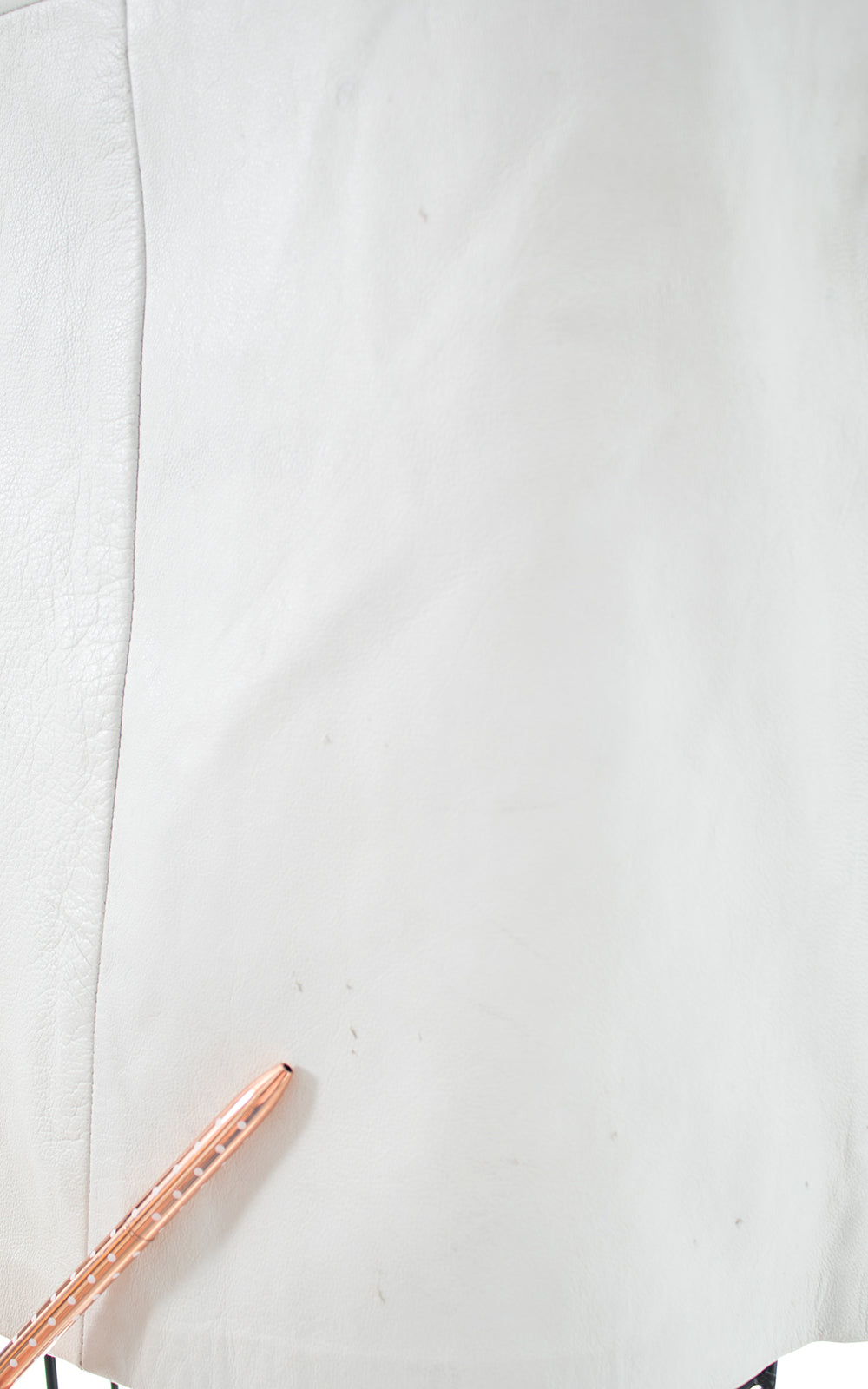 1980s Buckled Open Back Leather Wiggle Dress