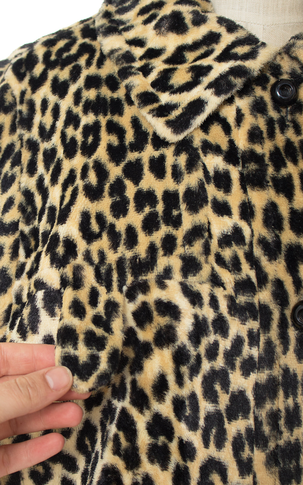1960s Leopard Print Faux Fur Coat | x-small/small/medium