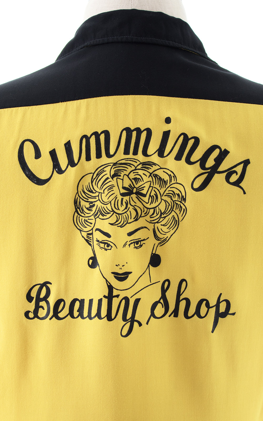1950s Cummings Beauty Shop Bowling Shirt