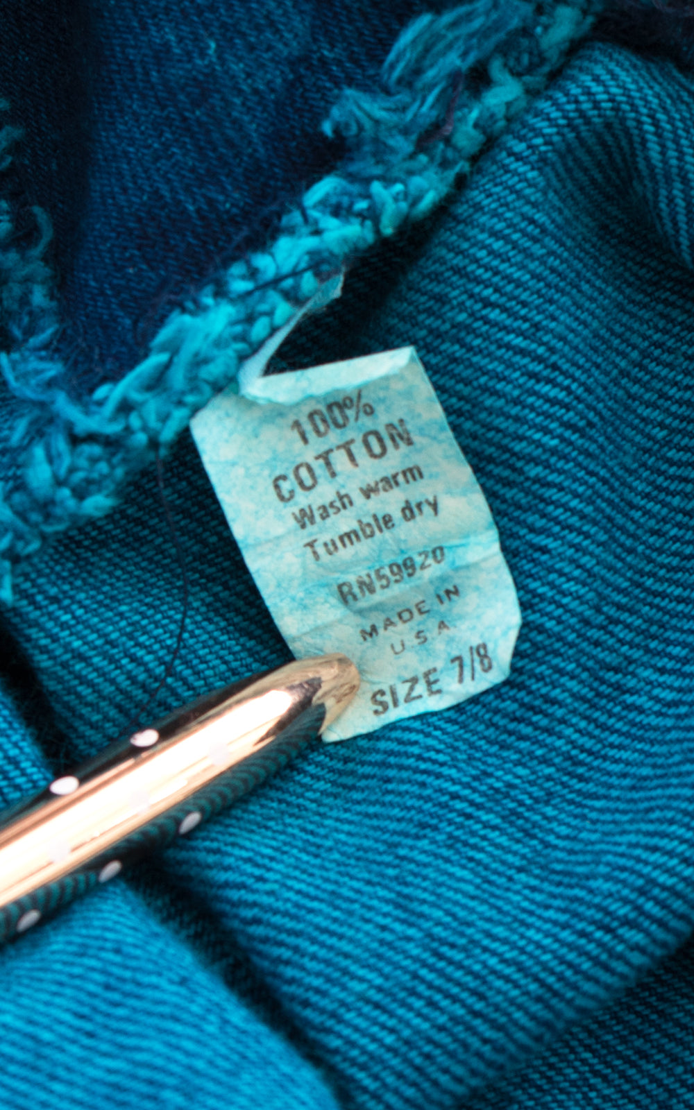 1980s Denim Zip Front Jumpsuit