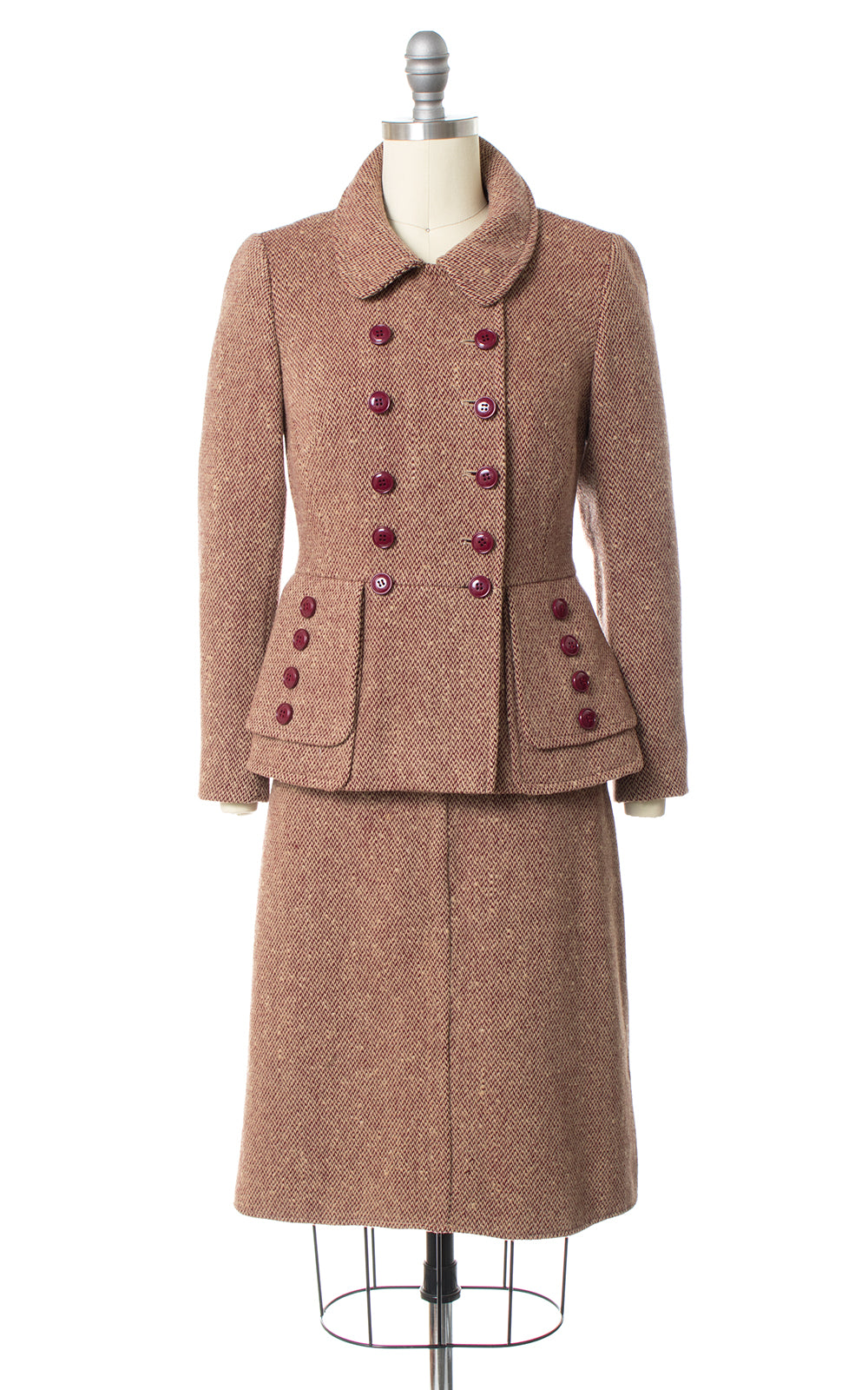 1940s Style Wool Tweed Skirt Suit small – Birthday Life Vintage