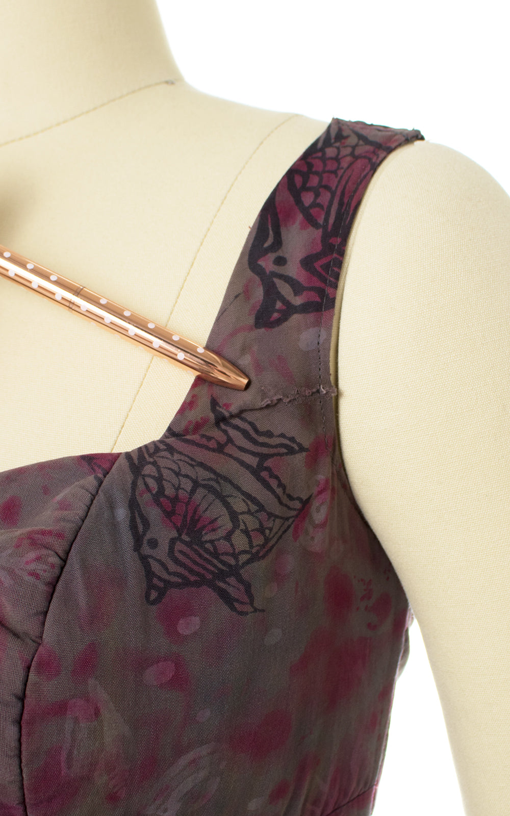 1950s Kamehameha Fish & Shells Novelty Print Sundress