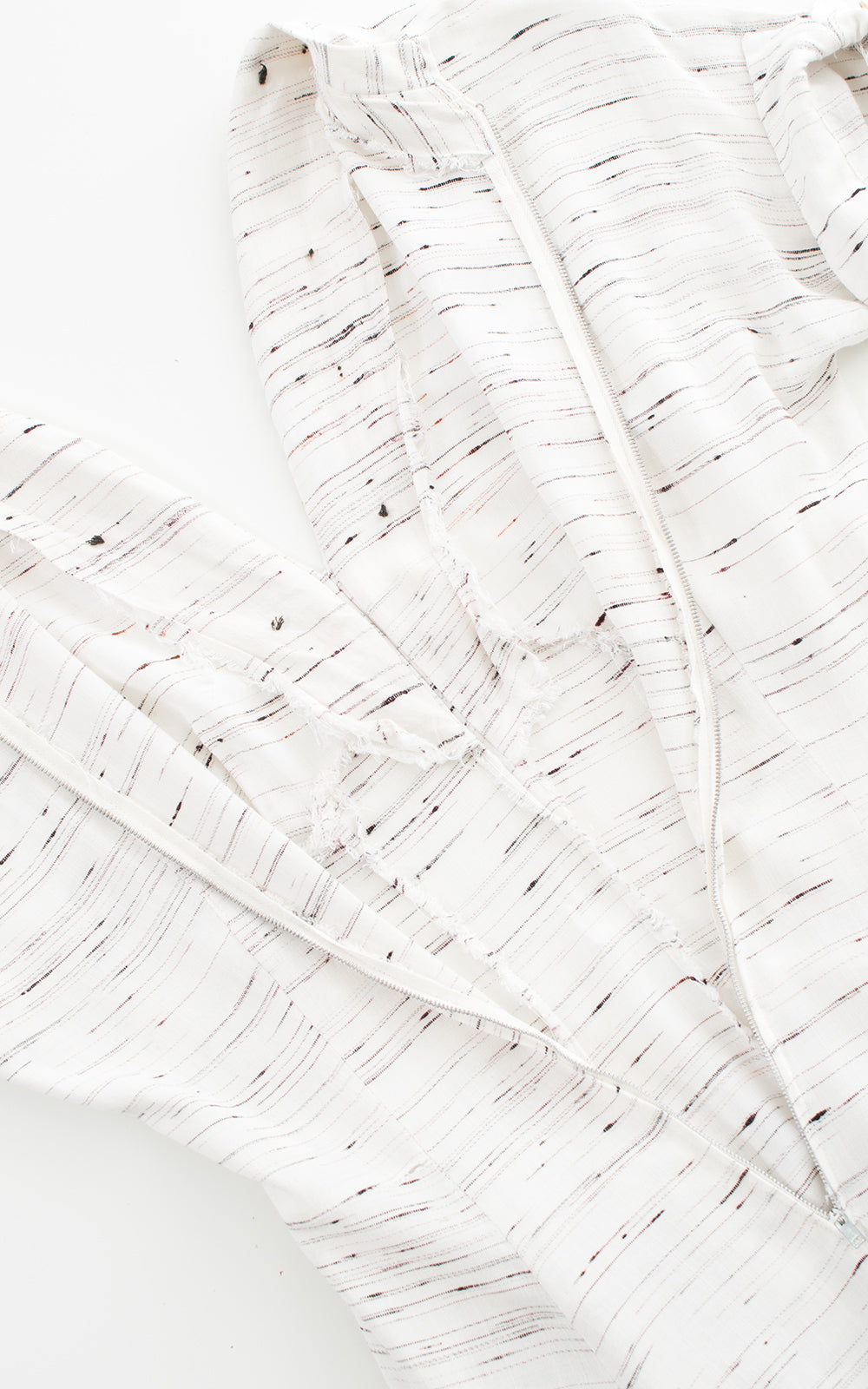 1950s Slubbed Linen Dress with Pockets