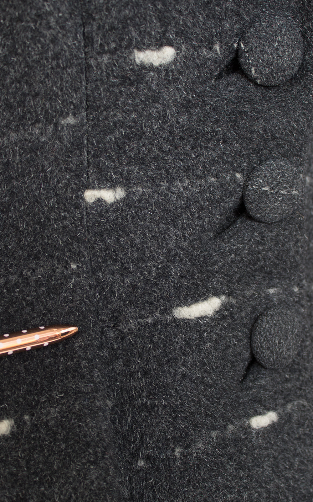 1950s Lilli Ann Flecked Wool Princess Coat