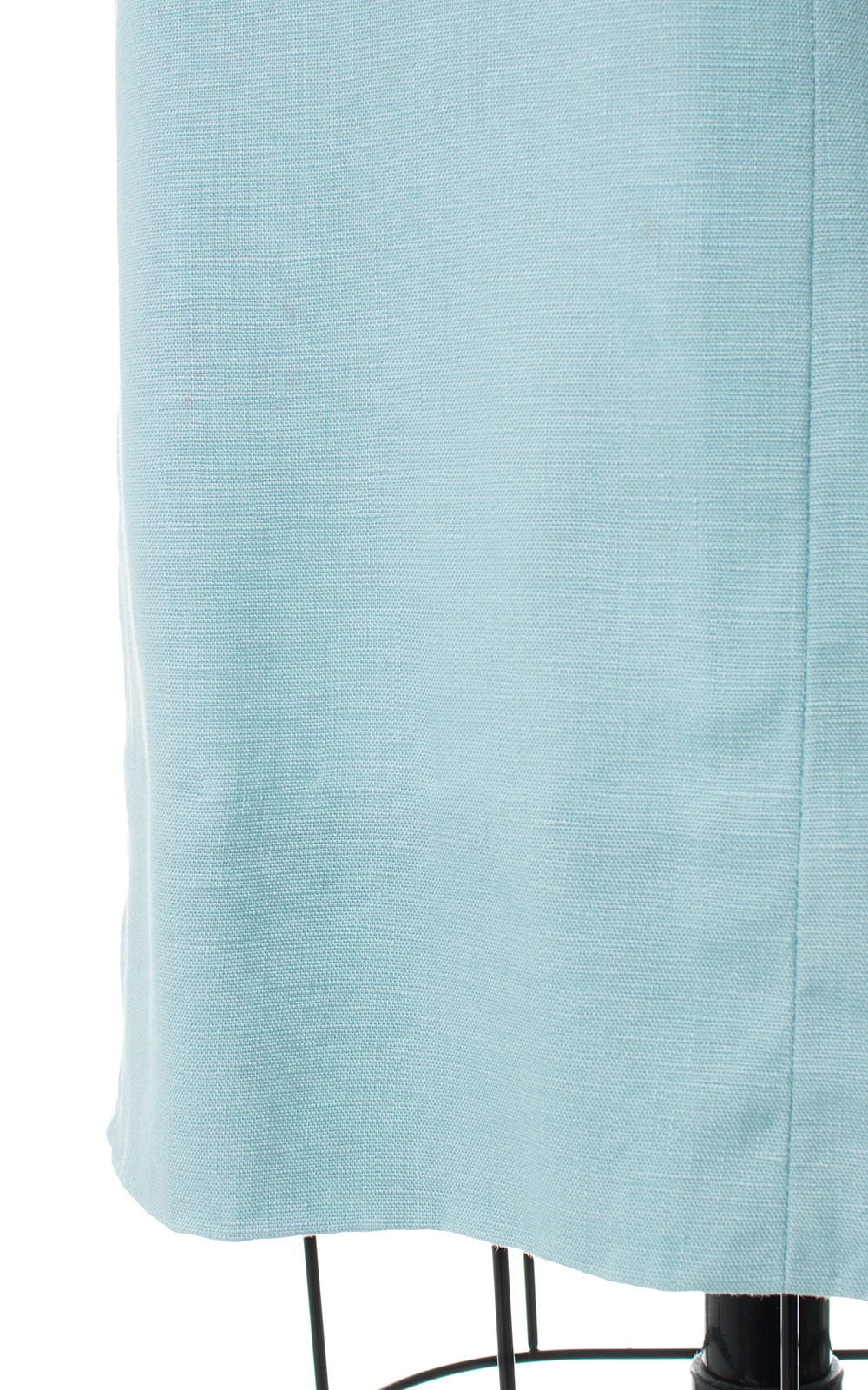 1950s Peggy Hunt Floral Linen Wiggle Dress