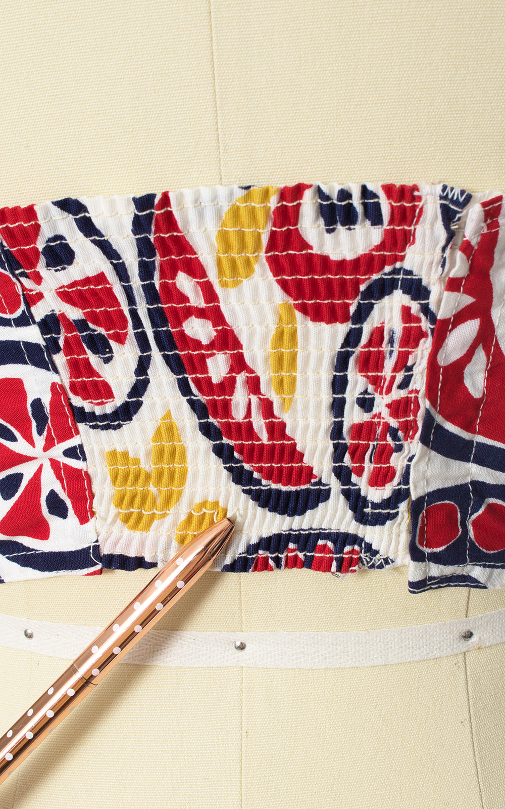 1950s Fruit Novelty Print Halter Sun Top