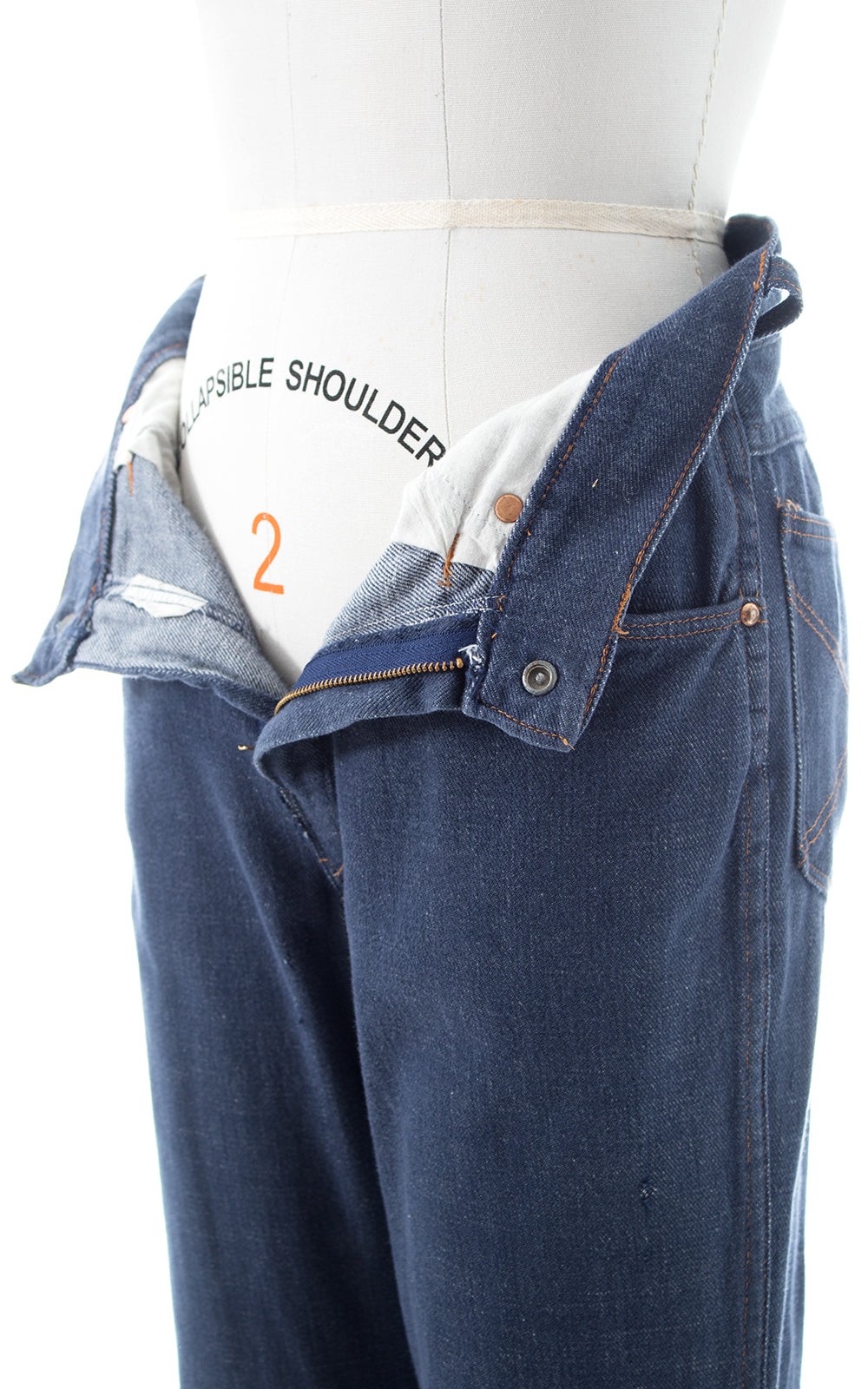 1970s Denim Bell Bottom Jeans