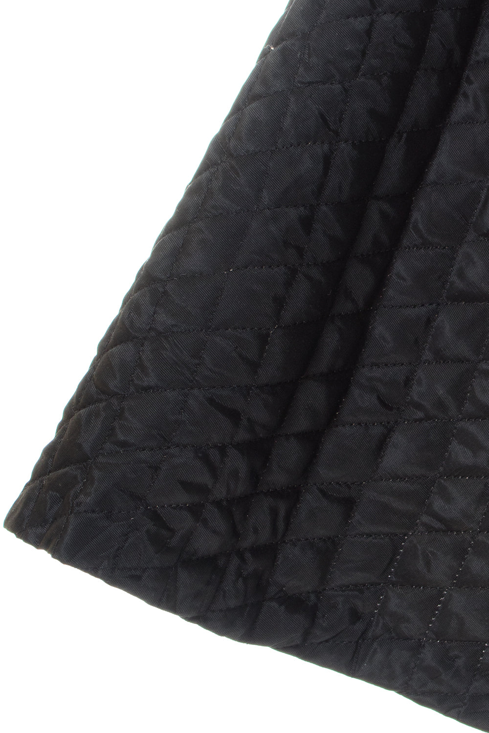 1950s Black Quilted Circle Skirt