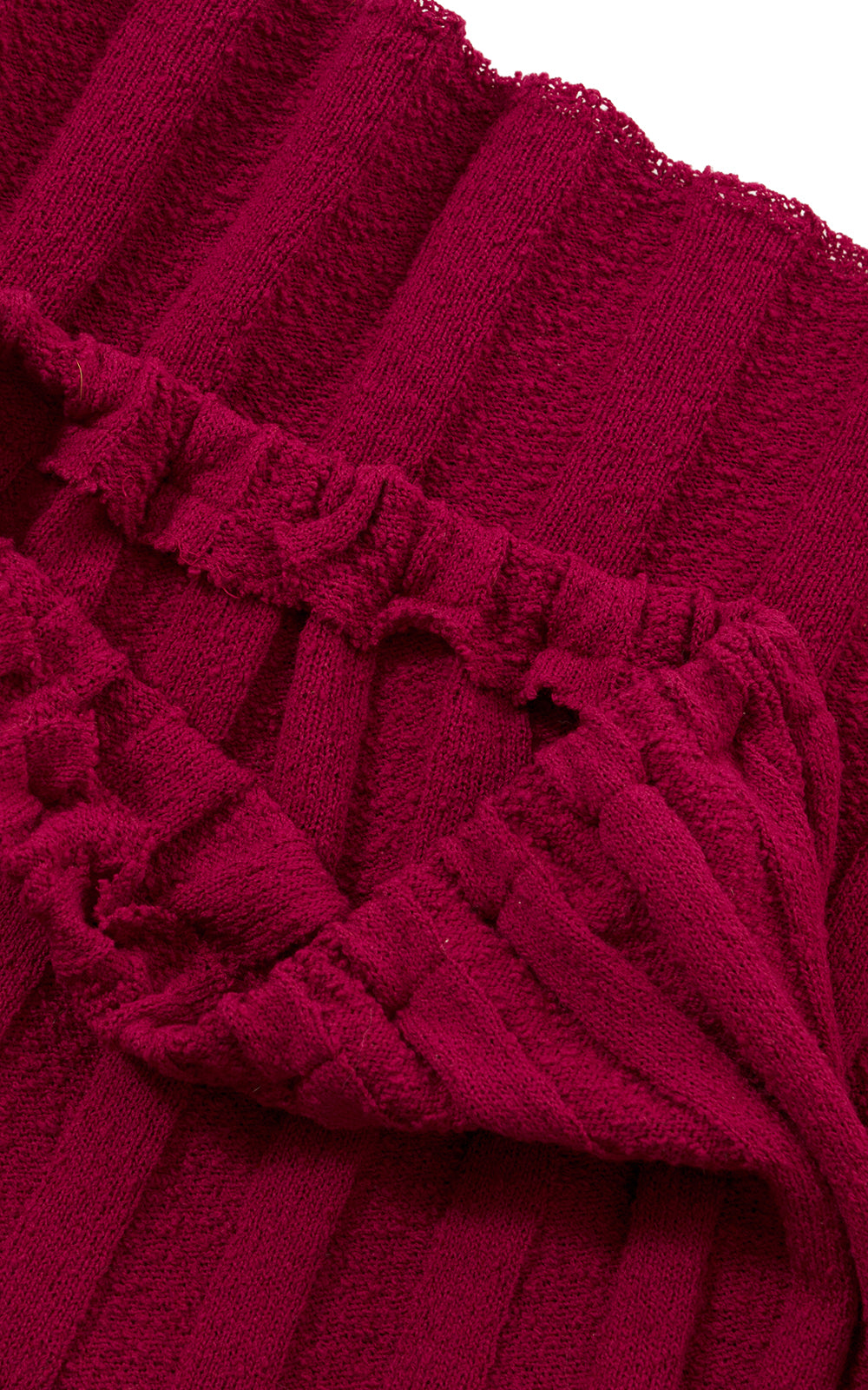 1950s Cranberry Knit Wool Sweater 3-Piece Set