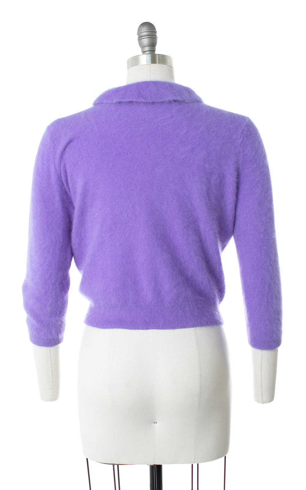 1950s Angora Knit Cropped Sweater