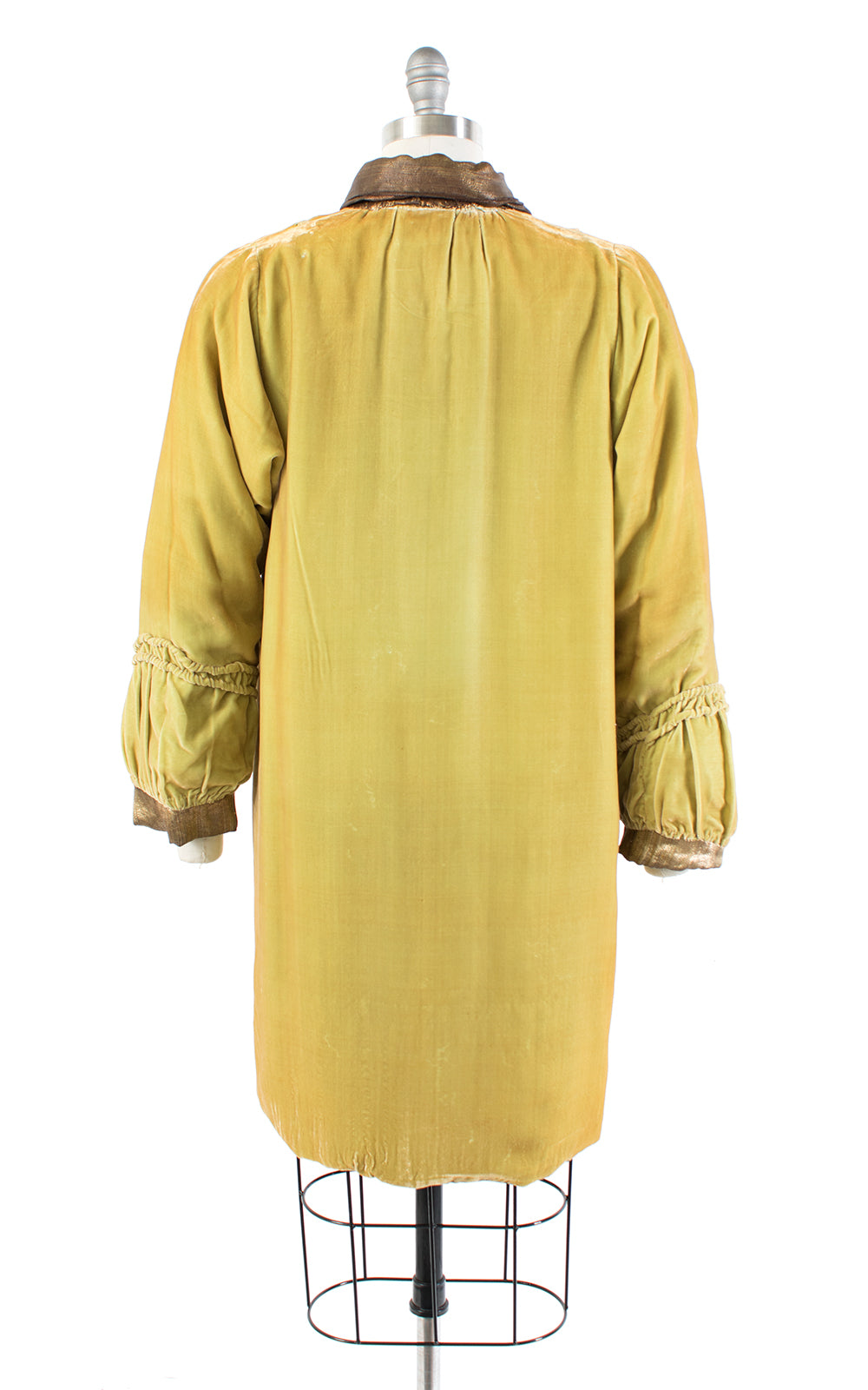 1920s Reversible Gold Lamé & Silk Velvet Coat | small/medium