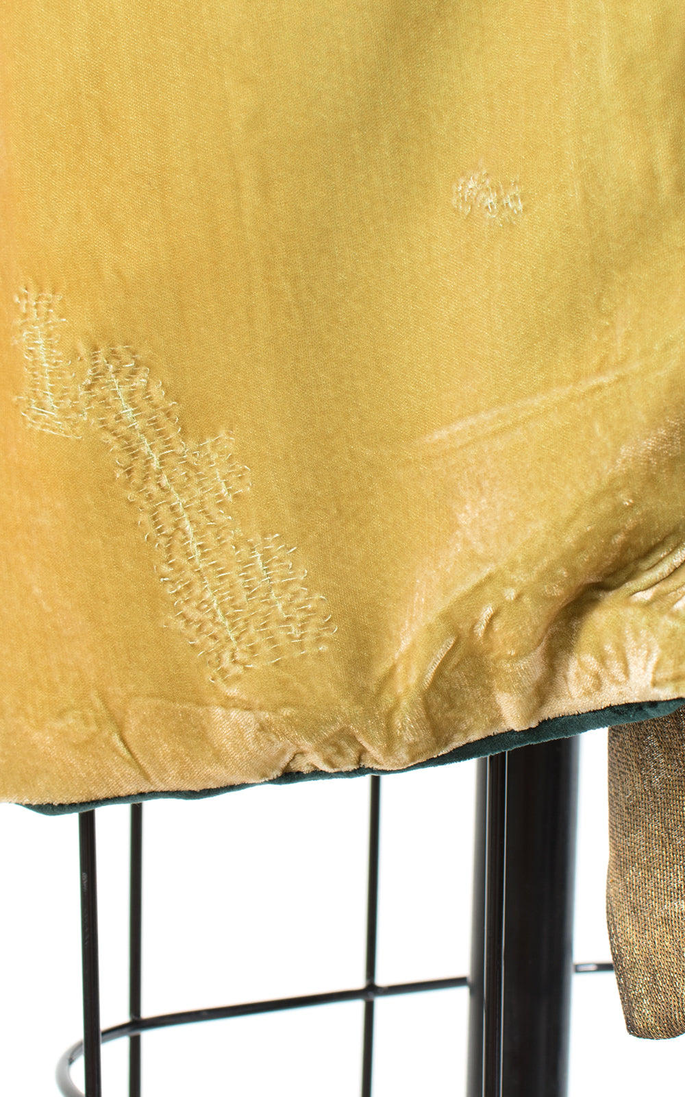 1920s Reversible Gold Lamé & Silk Velvet Coat | small/medium
