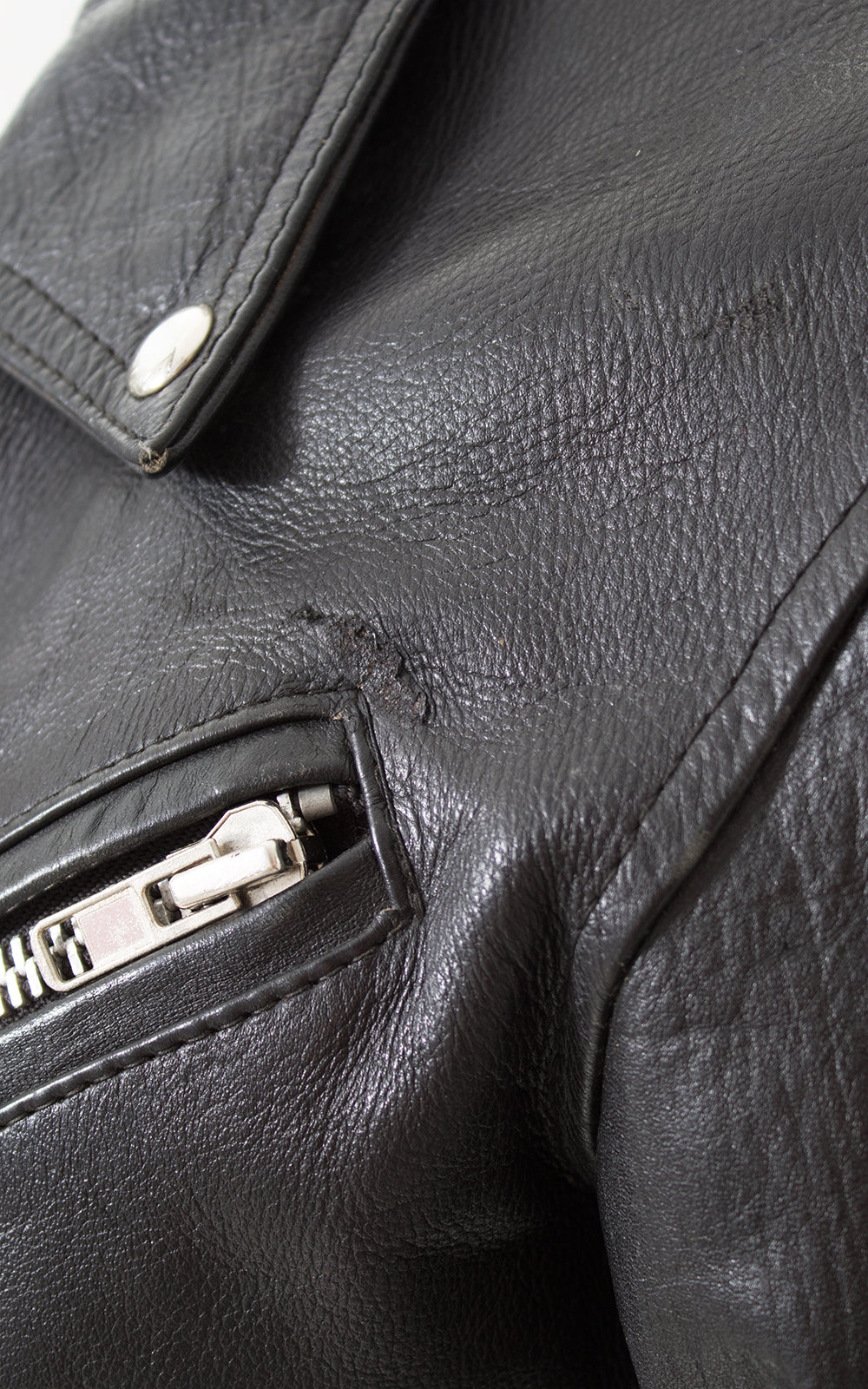 1980s 1990s Black Leather Motorcycle Jacket