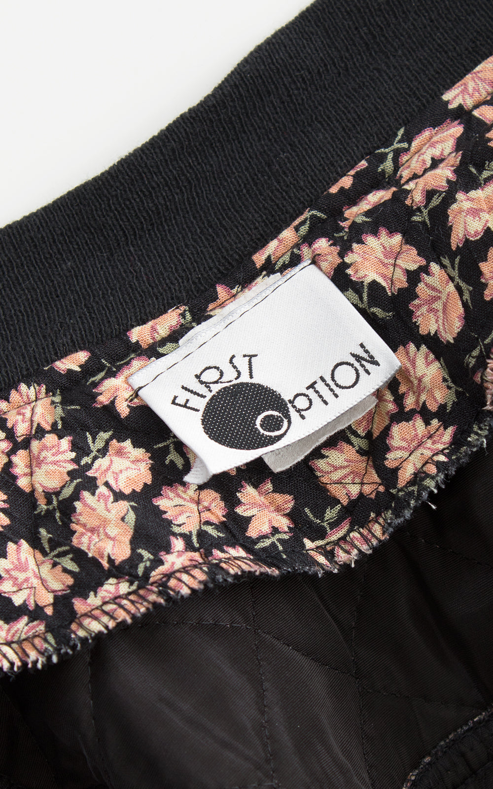 1990s Floral Quilted Cotton Bomber Jacket