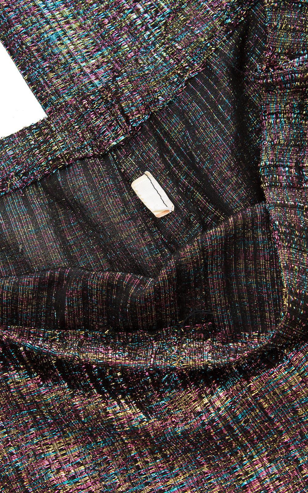 1970s Metallic Rainbow Wide Leg Pants