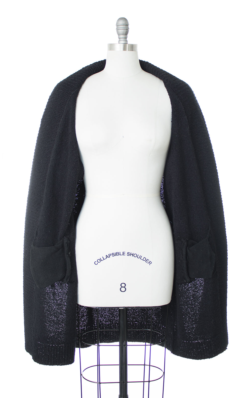 1980s Oversized Knit Cardigan Coat