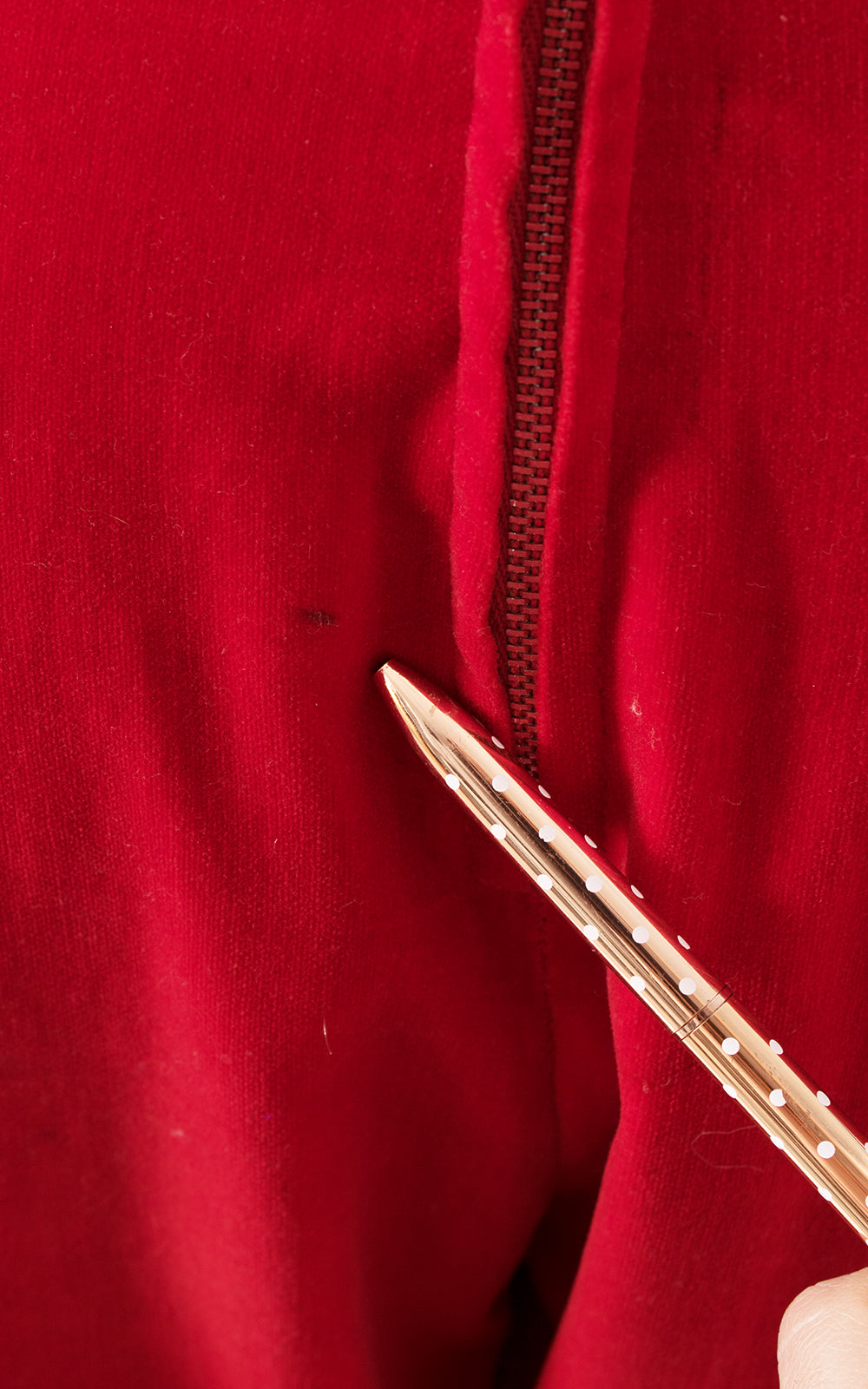 1950s Red Velvet Cigarette Pants