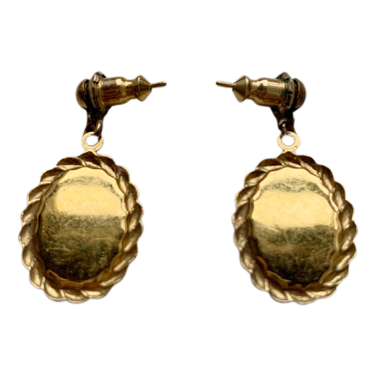 1980s Romantic Rose Earrings