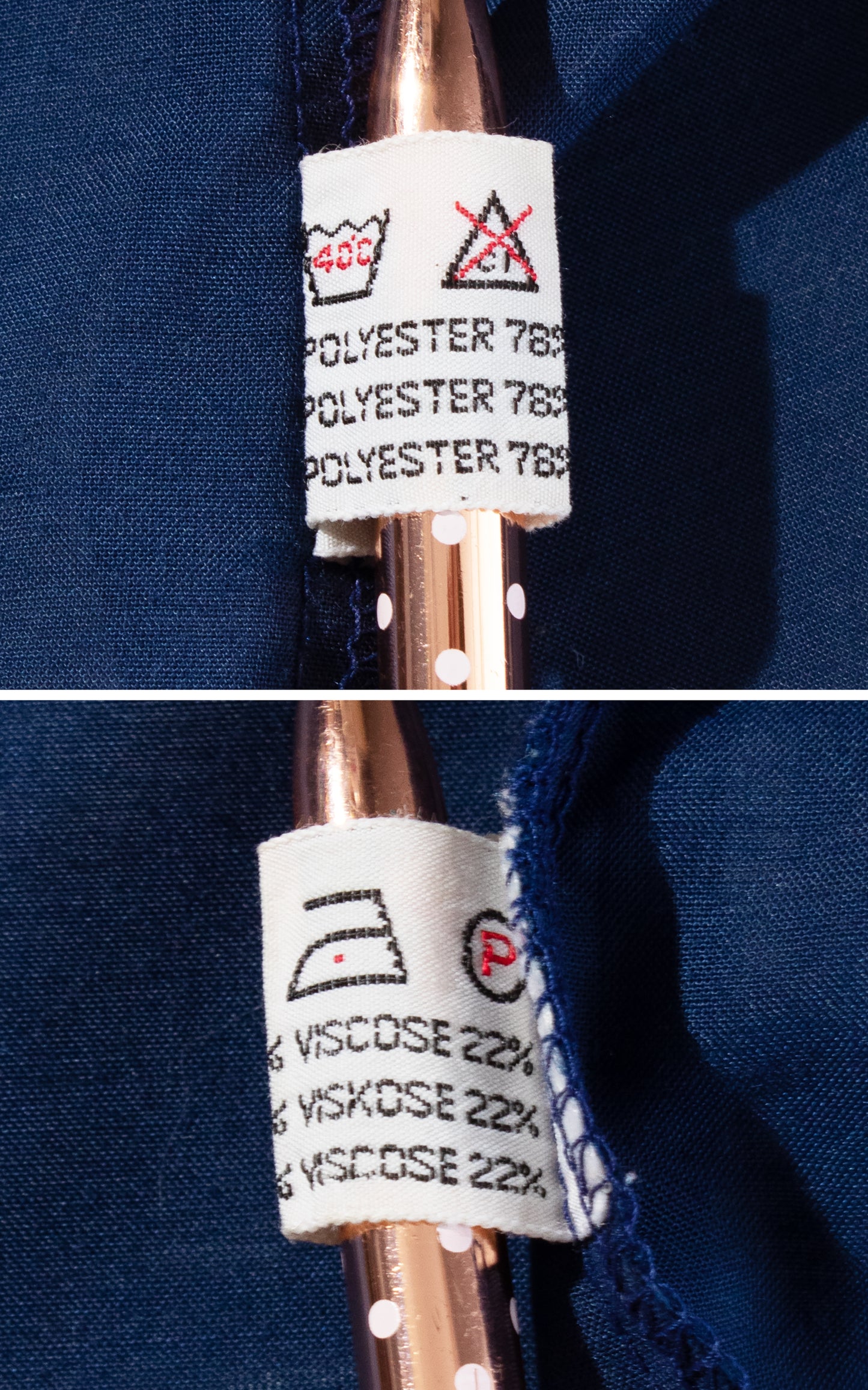 Vintage 70s 1970s Floral Embroidered Navy Blue Peasant Top BirthdayLifeVintage