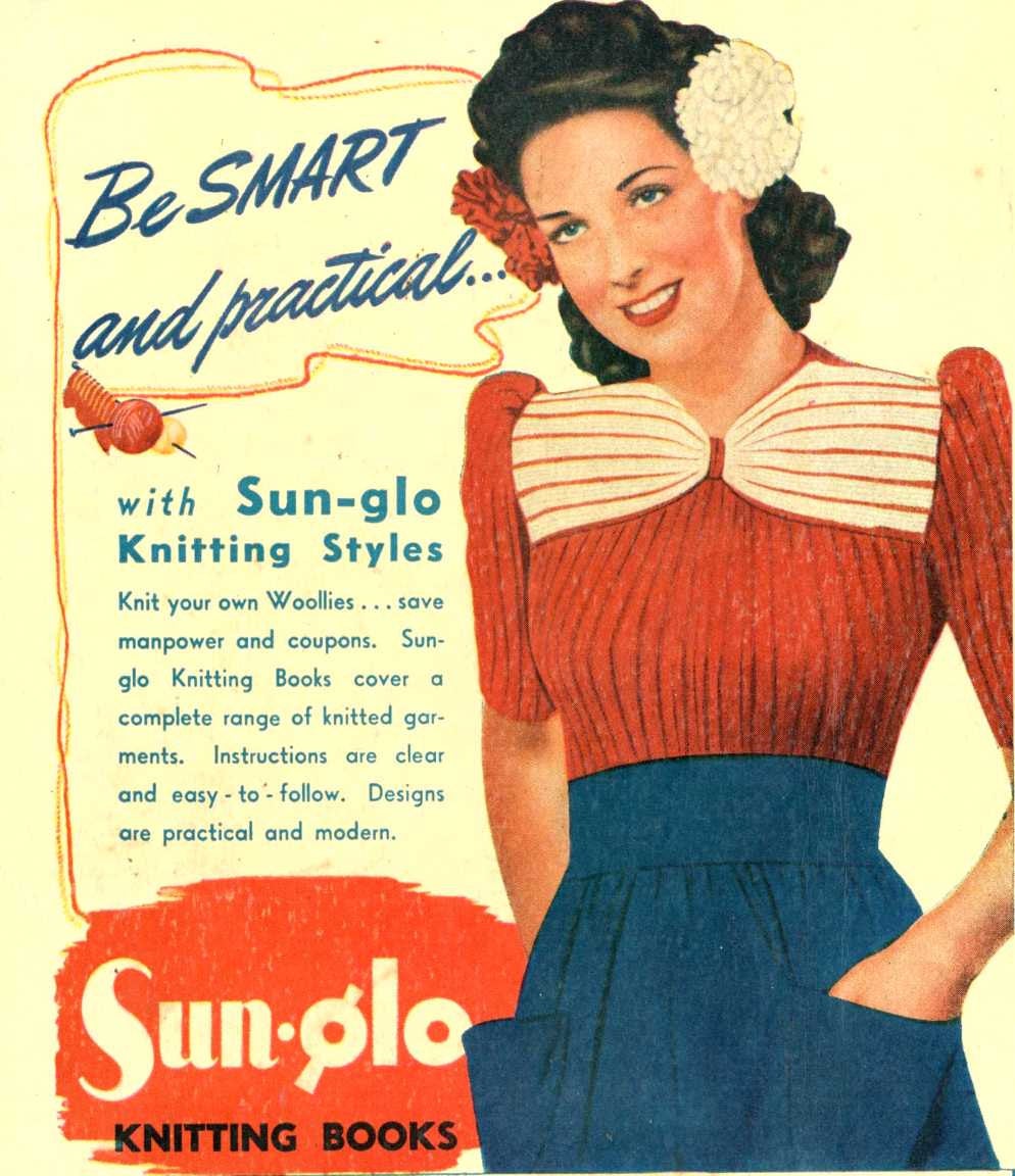 Vintage Style 1940s 40s Repro Reproduction Knit Sweater Top Bow Red Striped BirthdayLifeVintage