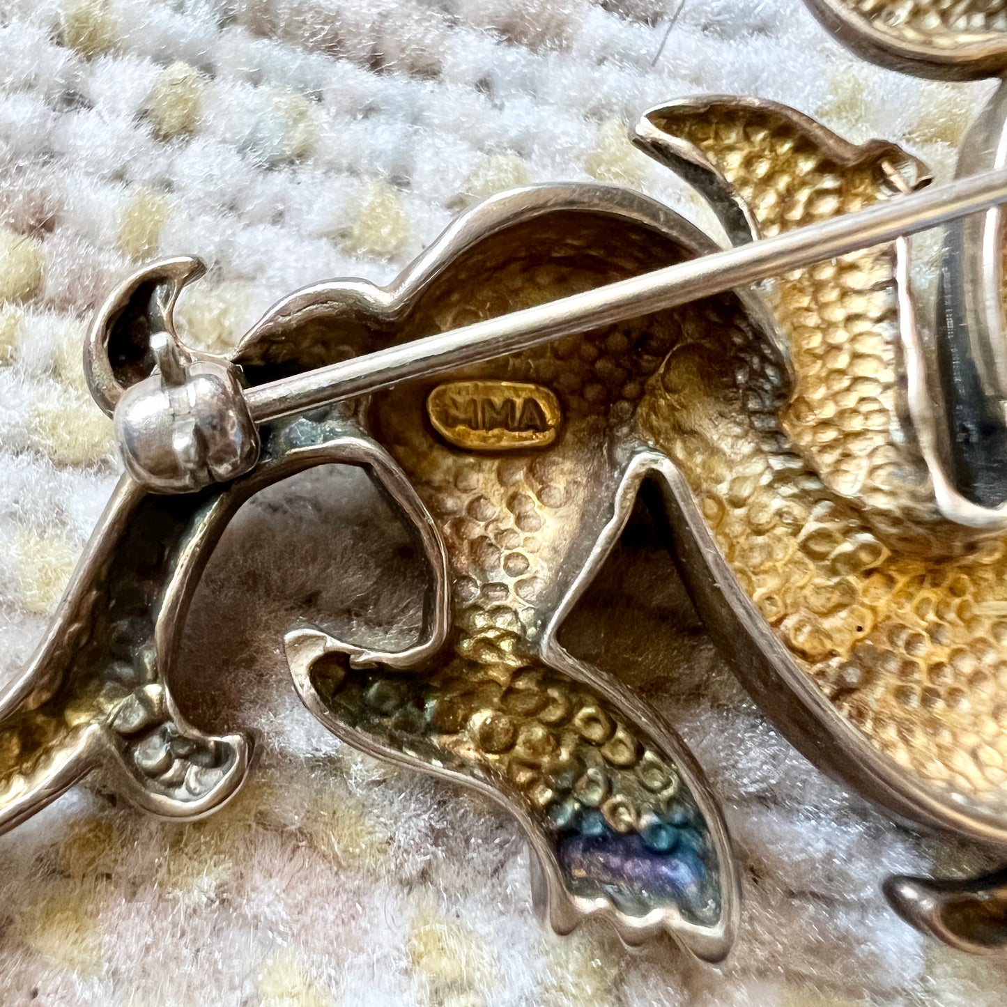 [AS-IS] Vintage MMA Silver Dragon Brooch or Pendant