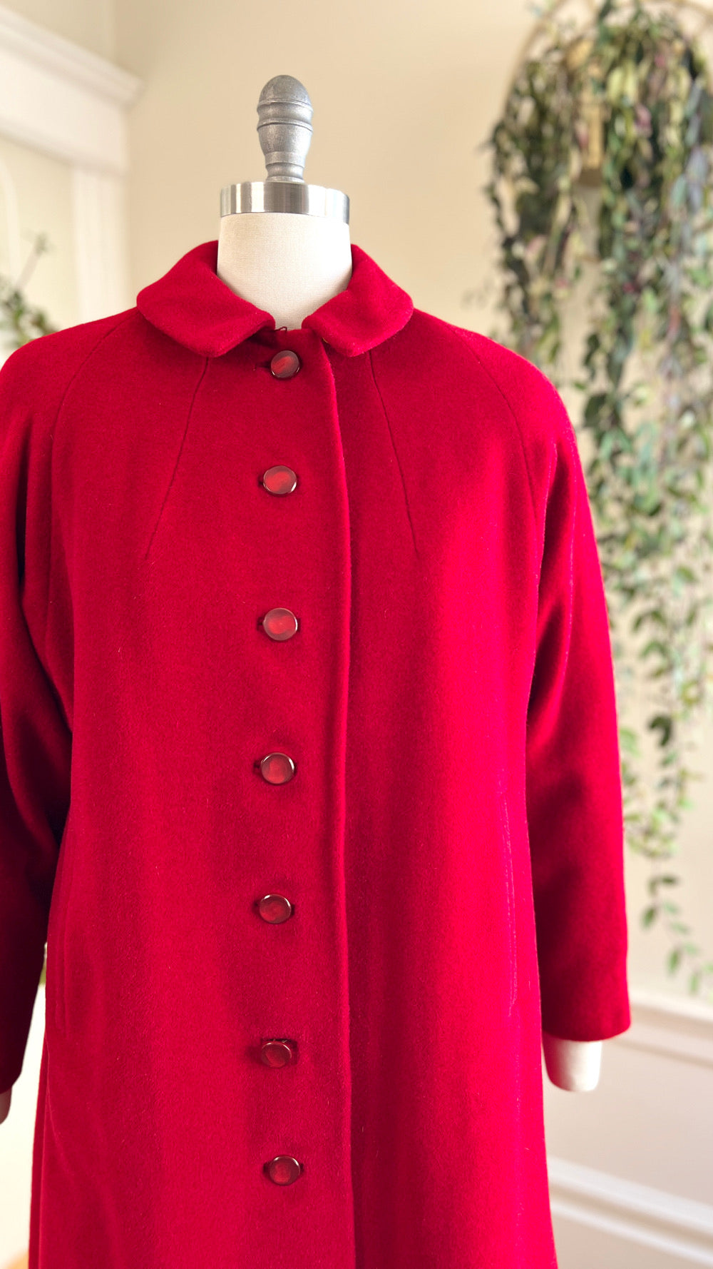 1950s Red Wool Coat | large/x-large